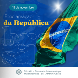 Read more about the article ▶Amanhã dia 15 de novembro é comemorado o dia da Proclamação da República, recordamos sua importância como alicerce de uma sociedade justa e igualitária.👏