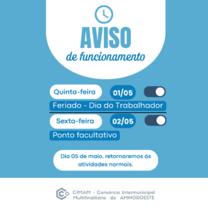 Read more about the article Aviso de funcionamento